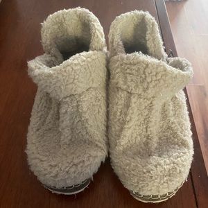 LL Bean Cozy Slipper Booties, Pile Fleece